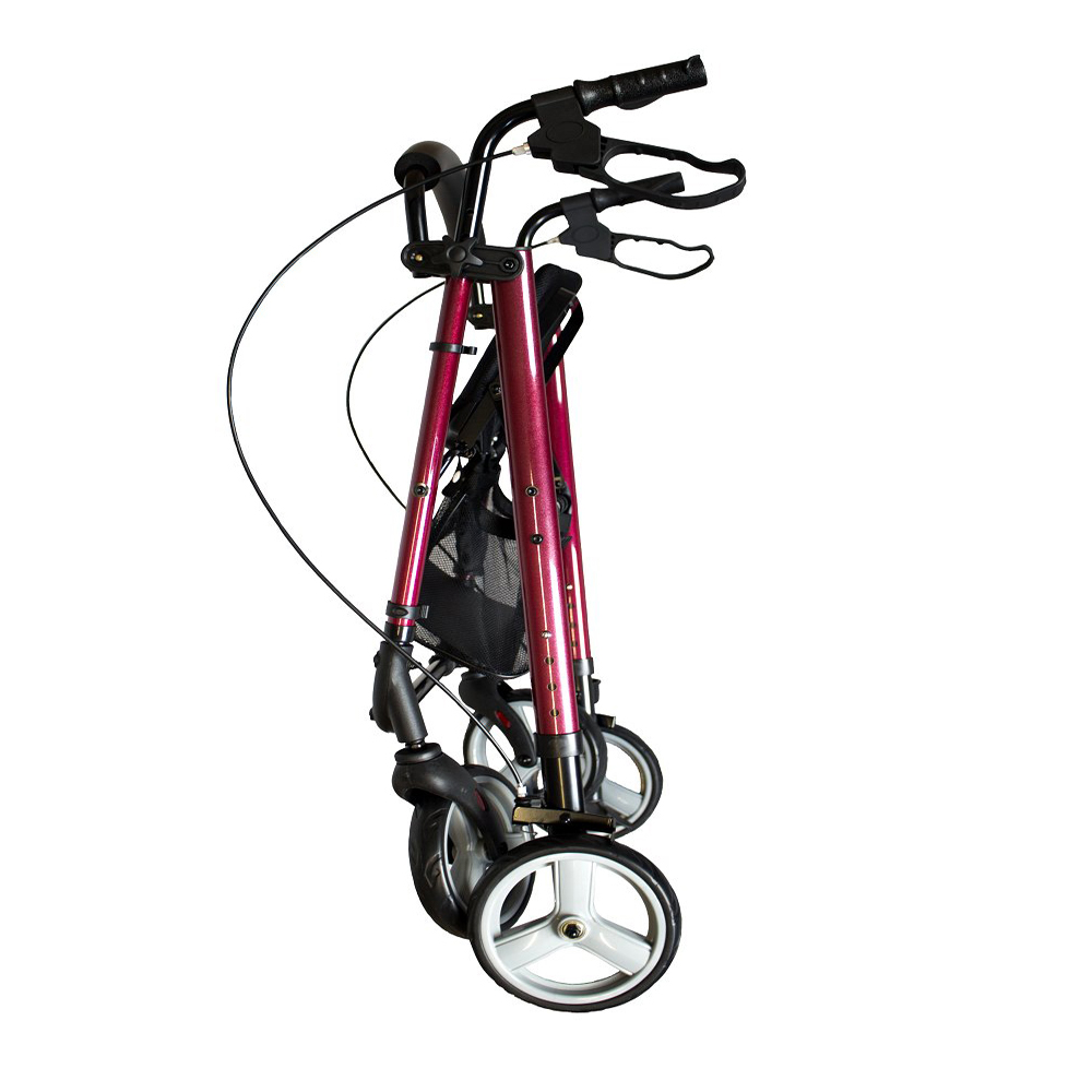 Rolator aluminijski, crveni AT51112 - Image 3